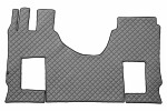 floor mat floor F-CORE MERCEDES, entire põrand, ECO-leather, number pc. set of. 1 pc (material - eco-leather, paint - grey, kaasreisija seat pneumatic, cabin wide 250cm) MERCEDES ACTROS MP4