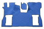 floor mat floor F-CORE SCANIA, entire põrand, ECO-leather, number pc. set of. 2pc (material - eco-leather, paint - blue, kaasreisija seat pneumatic) SCANIA L,P,G,R,S 09.16-