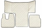 floor mat floor F-CORE MAN, entire põrand, ECO-leather, number pc. set of. 3 pc (material - eco-leather, paint - šampanja, cabin L, cabin LX) MAN TGS 09.16-