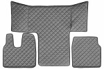 floor mat floor F-CORE MAN, entire põrand, ECO-leather, number pc. set of. 3 pc (material - eco-leather, paint - grey, cabin L, cabin LX) MAN TGS 09.16- MAN TGL