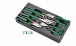 set pliers universal (4pc) in box for tool trolley tools