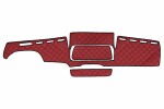 matt dashboard red, EKO-leather, ECO-leather MAN TGX 06.06-