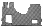 floor mat floor F-CORE MERCEDES, entire põrand, ECO-leather, number pc. set of. 3 pc (material - eco-leather, paint - grey, kaasreisija seat foldable, cabin wide 250cm) MERCEDES ACTROS MP4 / MP