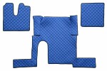 floor mat floor F-CORE MAN, entire põrand, ECO-leather, number pc. set of. 3 pc (material - eco-leather, paint - blue, one drawer, manual transmission) MAN TGX 06.06-