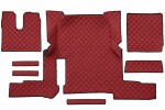 коврик пол F-CORE, вся Пол, ECO-кожа, количество шт. в комплекте. 7 шт (материал - eco-кожа, цвет - красный, акпп, 1 выдвижной ящик)