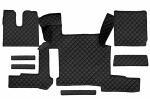 коврик пол F-CORE, вся Пол, ECO-кожа, количество шт. в комплекте. 7 шт (материал - eco-кожа, цвет - черный, две выдвижного ящика, Мануалный коробка передач)