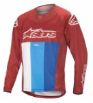 paita pyöräilijän ALPINESTARS TECHSTAR LS JERSEY väri punainen, koko L (pitkä hiha)