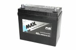 batteri 4max 12v 45ah/330a -+ tunn terminal (för japanska bilar) 238x129x227 (startbatteri)