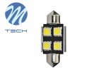 лампа LED, 2шт., C5W, 12V, max. 0,96W, Цвет светлый белый, цоколь SV8,5-8, транспортных средств canbus системой