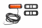 vilkkumajakka   (oranssi, 12/24V, LED, kiinnitys: 2-pultilla/ruuvilla, 2 välähdysohjelmaa, voidaan synkronoida useita vilkkuja yhteen, johto 3m)