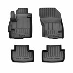 floor mats (set, rubber, 4pc, paint black) MITSUBISHI ASX 02.10- SUV