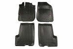 floor mats (set, rubber, 4pc, paint black) DACIA LOGAN MCV II 02.13- combi