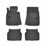 floor mats (set, rubber/pvc, 4pc, paint black) BMW 5 (E39) 09.95-05.04 combi/sedan