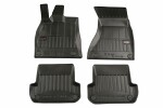 floor mats (set, rubber, 4pc, paint black) AUDI A4 11.00-12.04 combi/sedan