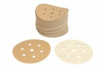 gold paper abrasive: Grinding disc, velcro fastener, number hole: 7, .: P320, diameter - dimesions:150mm, paint: beez, package 100 pc