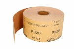 gold paper abrasive: roll, .: P320, dimensions:70mm x 50m, paint: beez, roll 1 pc