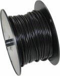 kabelis elektrība (vads) muša (bijušais flk) izolācija plastmasa. pcw rullī, 1,5 mm2 melns 100m