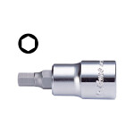 socket spindle 1/2, profil HEX, dimensions meter: 7mm, type head: short, length. 55mm