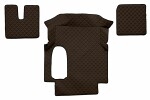 floor mat floor F-CORE MAN, entire põrand, ECO-leather, number pc. set of. 3 pc (material - eco-leather, paint - brown, cabin wide 250cm) MAN TGA 04.00-