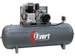 reciprocating piston compressor EVERT, 5,5 kW 400V 10 bar, performance: 1000l/min., capacity to tank: 500L, number kolvid: 2pc.