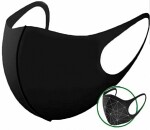 textile black protective mask 1pc m+