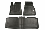 floor mats (set, rubber, 3 pc, paint black) TESLA model S 09.12- sedan