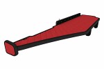 hylly ohjaamoon (pitkä, 250cm leveään ohjaamoon, paneeli LED - valo valkoinen, pitkä, väri: punainen, sarja: ELEGANCE) MERCEDES ACTROS MP4 / MP5 07.11-