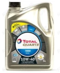 Полусинтетическое моторное масло Total Quartz D 7000 10w-40 5L