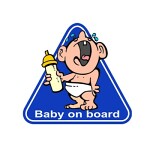 наклейка avisa baby on board