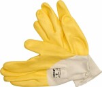 gloves coated with rubber /yellow/ 9