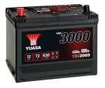 batteri 70ah/570a +- yuasa professional