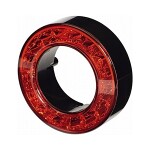 Galinio žibinto LED žiedas 12v raudonas - 112mm.