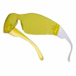 Skyddsglasögon brava2, gult glas, gul båge, delta plus