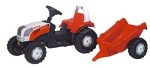 детский машинка каталка педальный Rollykid Steyr с прицепом Rolly Toys