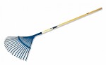 grass rake metal 20 tines wooden handle 1800x450mm t big