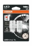 Osram LED 2kpl. W21W 12V 1,4W W3X16D punainen