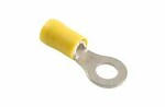 Receptacles ring insulated. M6 yellow 50pc