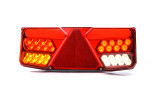 rear light left (LED, 12/24V, turn signal light, fog light, reverse gear light, brake light, Side marker light, reflector triangle) 6 functions