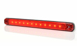 Габаритная фара, прямоугольник, красный LED 12-24V 12xLED