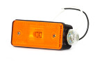 WAS Side marker light left, LED, ​​​​​​​punane / orange with ääretulega rear 24V