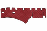 matt dashboard red, EKO-leather, ECO-leather SCANIA L,P,G,R,S, P,G,R,T 03.04-