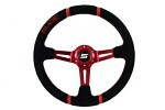 racing wheel SLIDE 350mm offset:90mm chamois lether Red