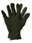 Перчатки для защиты, 100 шт, ühekordselt используемый, Перчатки, нитрил, цвет: черный, размер: 9/L, без пудры