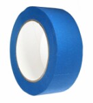 Лента маскировочная безопасный, материал: бумага, цвет: синий, размеры: 24mm/50m, количество упаковка: 3шт., термостойкость 80 ° C