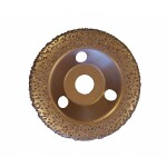Hemiellipsoidal Grit 24 Medium Gold tungsten carbide universal abrasive disc - ABRADISC Ø125