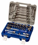 Sockets 8-32mm and combination wrenches 8-19mm set 1/2" 33 pcs Irimo