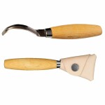 Wood carving knife Morakniv® 163, 25mm radius double edged blade, stainless steel
