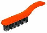 Wire brush, 26,5cm, 4x16 rows, wire 0,4mm 11559