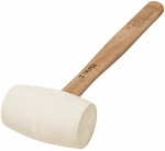 Rubber mallet 450g with wooden handle 16931