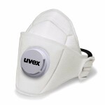Respirators uvex silv-air premium 5310 ffp3, salokāms ar vārstu, mazumtirdzniecības iepakojums 3 gab.